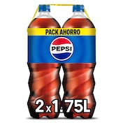 Refresco de cola clásica Pepsi botella 2 x 1.75 l