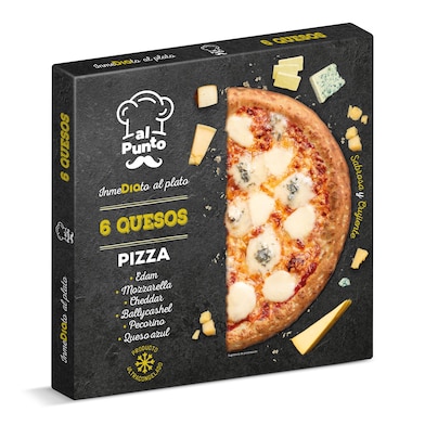 Pizza 6 quesos Al Punto Dia caja 470 g-0