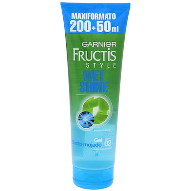 Gel fijador efecto mojado larga duración fuerte Fructis tubo 200 ml-0