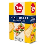 Mini tostadas rectangulares Ortiz caja 100 g