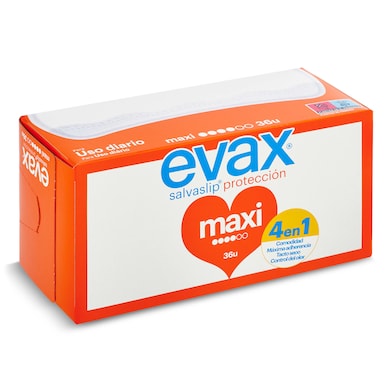 Protegeslips maxi Evax caja 36 unidades-0