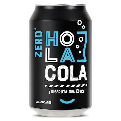 Refresco de cola zero Hola Cola lata 33 cl-0