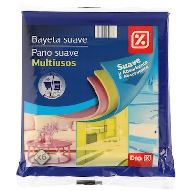 Bayeta absorbente y suave Dia bolsa 6 unidades-0