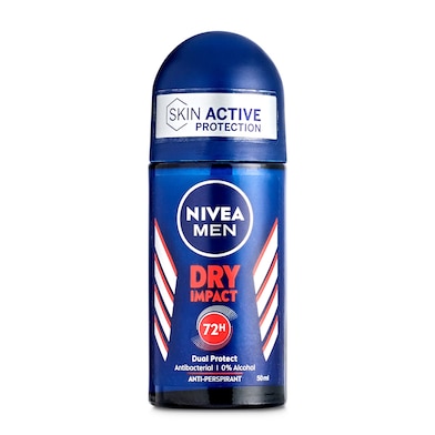 Desodorante roll-on dry impact plus Nivea bote 50 ml-0