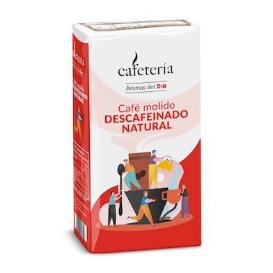 Café molido natural descafeinado Cafetería de Dia paquete 250 g-0