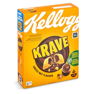 Cereales con chocolate y avellana Kellogg's Krave caja 410 g-0