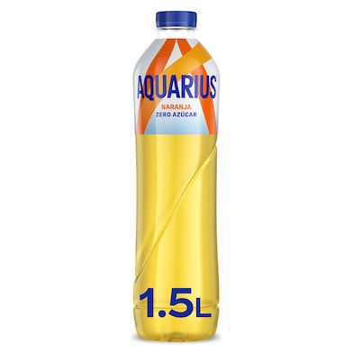 Bebida refrescante de naranja zero Aquarius botella 1.5 l-0