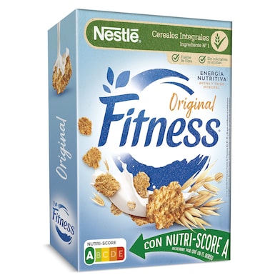 Cereales copos de trigo integral Nestlé Fitness bolsa 450 g-0