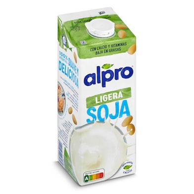Bebida de soja ligera Alpro brik 1 l-0