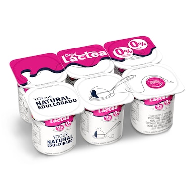 Yogur natural desnatado edulcorado Dia Láctea pack 6 x 125 g-0