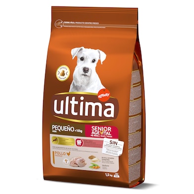 Alimento para perros mini senior Ultima bolsa 1.5 Kg-0