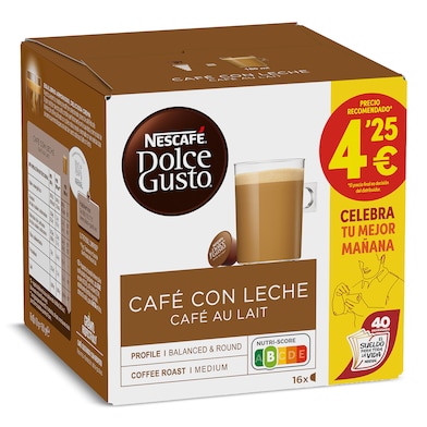 Café con leche en cápsulas Nescafé Dolce Gusto caja 16 unidades-0