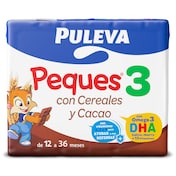 Bebida con cereales y cacao pack Puleva brik 3 x 200 ml