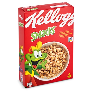 Cereales de trigo inflado con miel Kellogg's Smacks caja 400 g-0