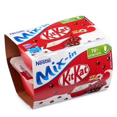 Yogur azucarado y trocitos de galleta con chocolate Nestlé pack 2 x 115 g-0