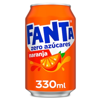 Refresco de naranja zero Fanta lata 33 cl-0