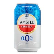 Cerveza 0,0% alcohol Amstel lata 33 cl