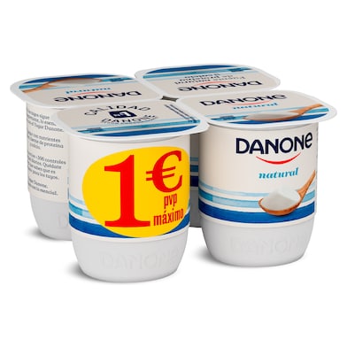 Yogur natural Danone pack 4 x 120 g-0