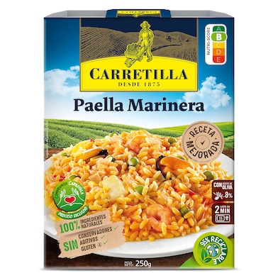 Paella marinera para microondas Carretilla bandeja 250 g-0