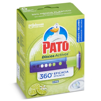 Discos activos aparato aroma lima Pato   blister 1 unidad-0