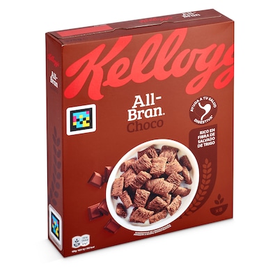 Cereales con chocolate Kellogg's All-Bran caja 375 g-0