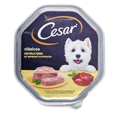 Alimento para perros con pollo Cesar tarrina 150 g-0