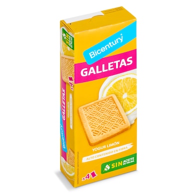 Galletas sabor yogur con limón Bicentury caja 160 g-0