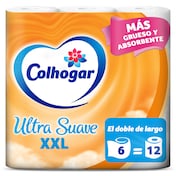 Papel higiénico xxl Colhogar bolsa 6 unidades