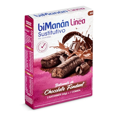 Barritas de chocolate fondant Bimanan 186 g-0