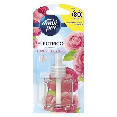 Ambientador eléctrico aroma flores elegantes Ambipur blister 1 unidad-0