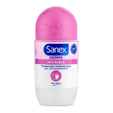 Desodorante roll-on dermo invisible Sanex bote 50 ml-0