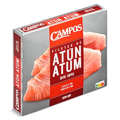 Filetes de atún sin piel Campos caja 225 g-0