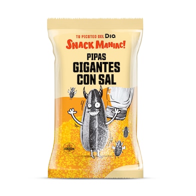 Pipas gigantes con sal Snack Maniac de Dia bolsa 200 g-0
