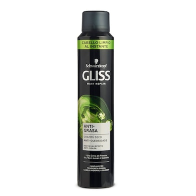 Champú seco cabellos grasos Gliss spray 200 ml-0