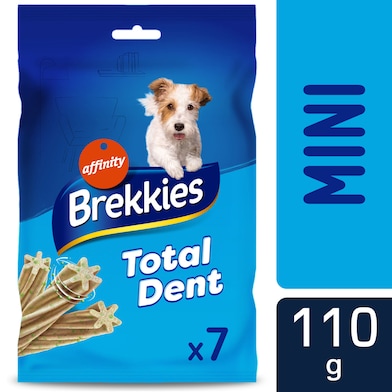 Snack para perros total dent mini Brekkies bolsa 110 g-0