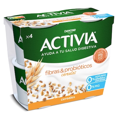 Bífidus desnatado con cereales Activia pack 4 x 115 g-0