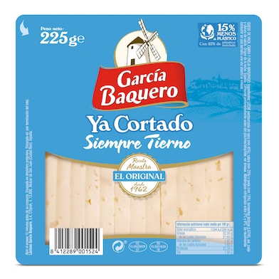 Queso tierno cortado García Baquero 225 g-0