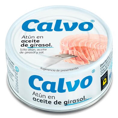 Atún en aceite de girasol Calvo lata 104 g-0