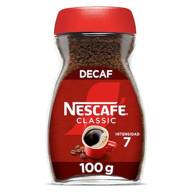 Café soluble descafeinado Nescafé frasco 100 g-0