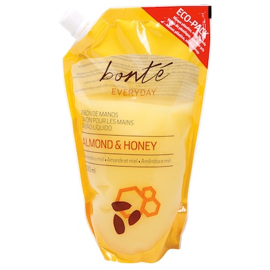 Jabón de manos líquido almendra y miel recambio Bonté Everyday bolsa 500 ml-0