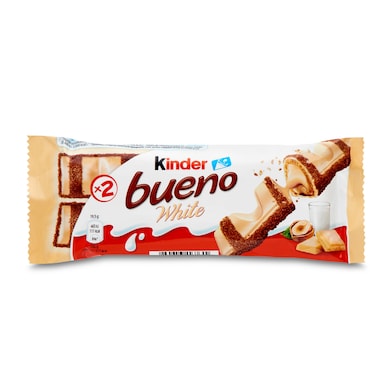 Barritas de chocolate blanco y avellanas Kinder Bueno bolsa 39 g-0