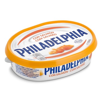 Queso de untar con salmón Philadelphia tarrina 150 g-0