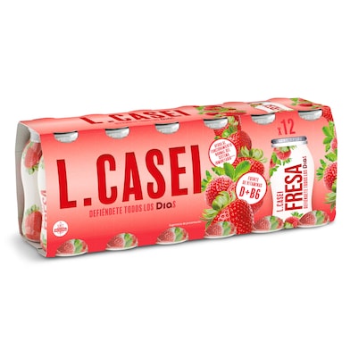 Yogur líquido de fresa L-Casei Dia pack 12 x 100 g-0