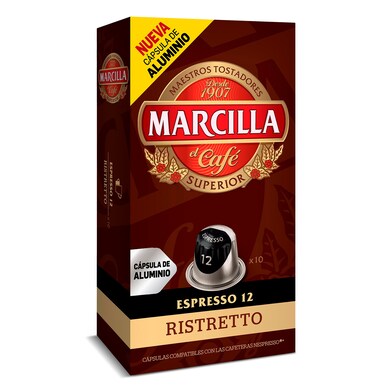 Cápsulas de café ristretto Marcilla caja 10 unidades-0