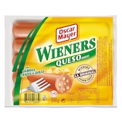 Salchichas cocidas wieners con queso Oscar mayer bolsa 200 g