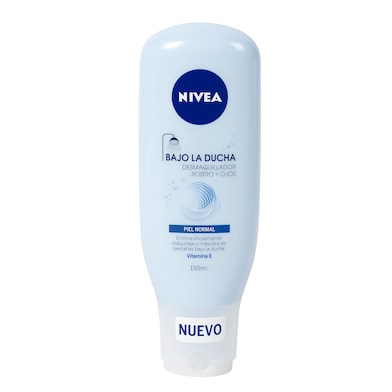 Desmaquillador bajo la ducha rostro y ojos piel normal Nivea tubo 150 ml-0