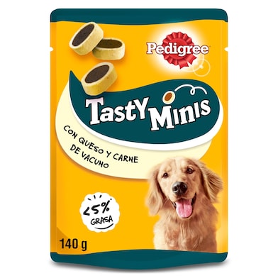 Snack para perros tasty bites con pollo Pedigree bolsa 140 g-0