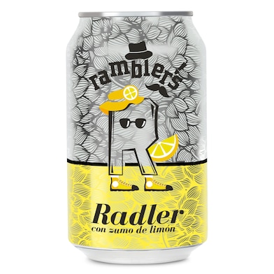 Cerveza radler con zumo de limón Ramblers de Dia lata 33 cl-0