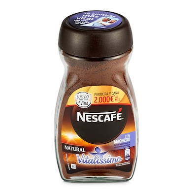 Café soluble natural con magnesio Nescafé Vitalíssimo frasco 200 g-0