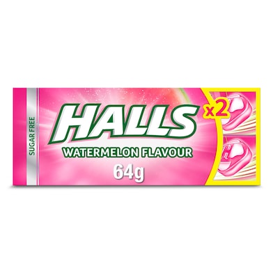 Caramelos sabor sandía Halls bolsa 64 g-0